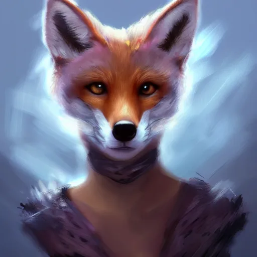 Image similar to tiara, fox wearing a tiara, fantasy art, artstation