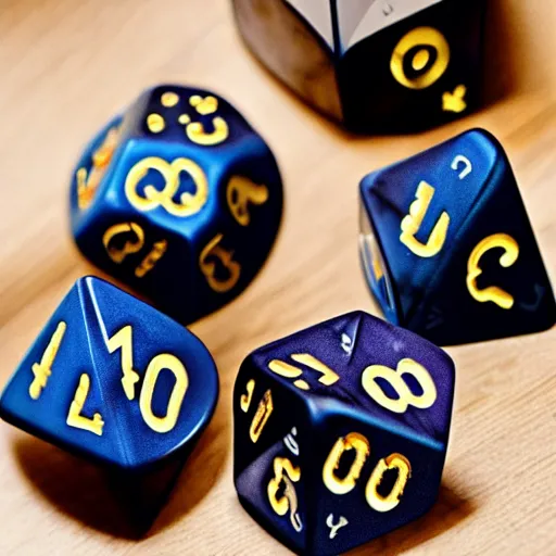 Image similar to fantasy magical dice, dice of fate