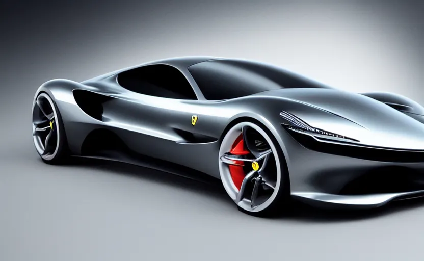 Prompt: “A 2050 Ferrari Concept, studio lighting, HYPER REALISTIC VFX SIMULATION, 8K”