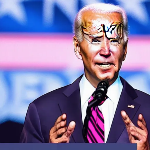 Image similar to joe biden accidentally says bruh during presidential rally