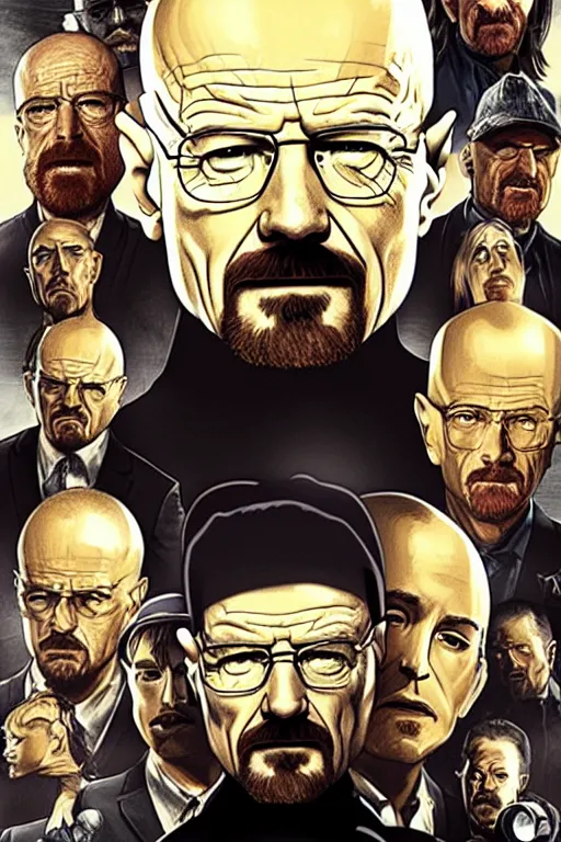 Prompt: Walter White in The Multiverse of Madness, movie poster, MCU, HD