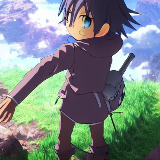 Image similar to Natsuki Subaru in Made in Abyss