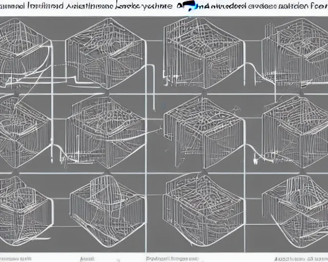 Prompt: a photo showing the architecture of an artifical neural network with many layers, scientific journal