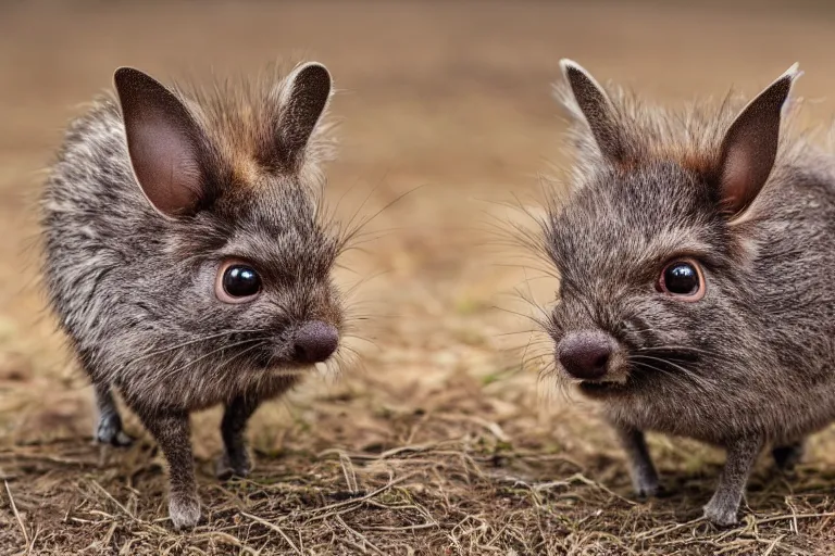 Image similar to a pudu chinchilla!!! hybrid! hyper realistic!! realistic lighting!! wildlife photographer of the year!!! bold natural colors, national geographic, hd, wide angle, 8 k