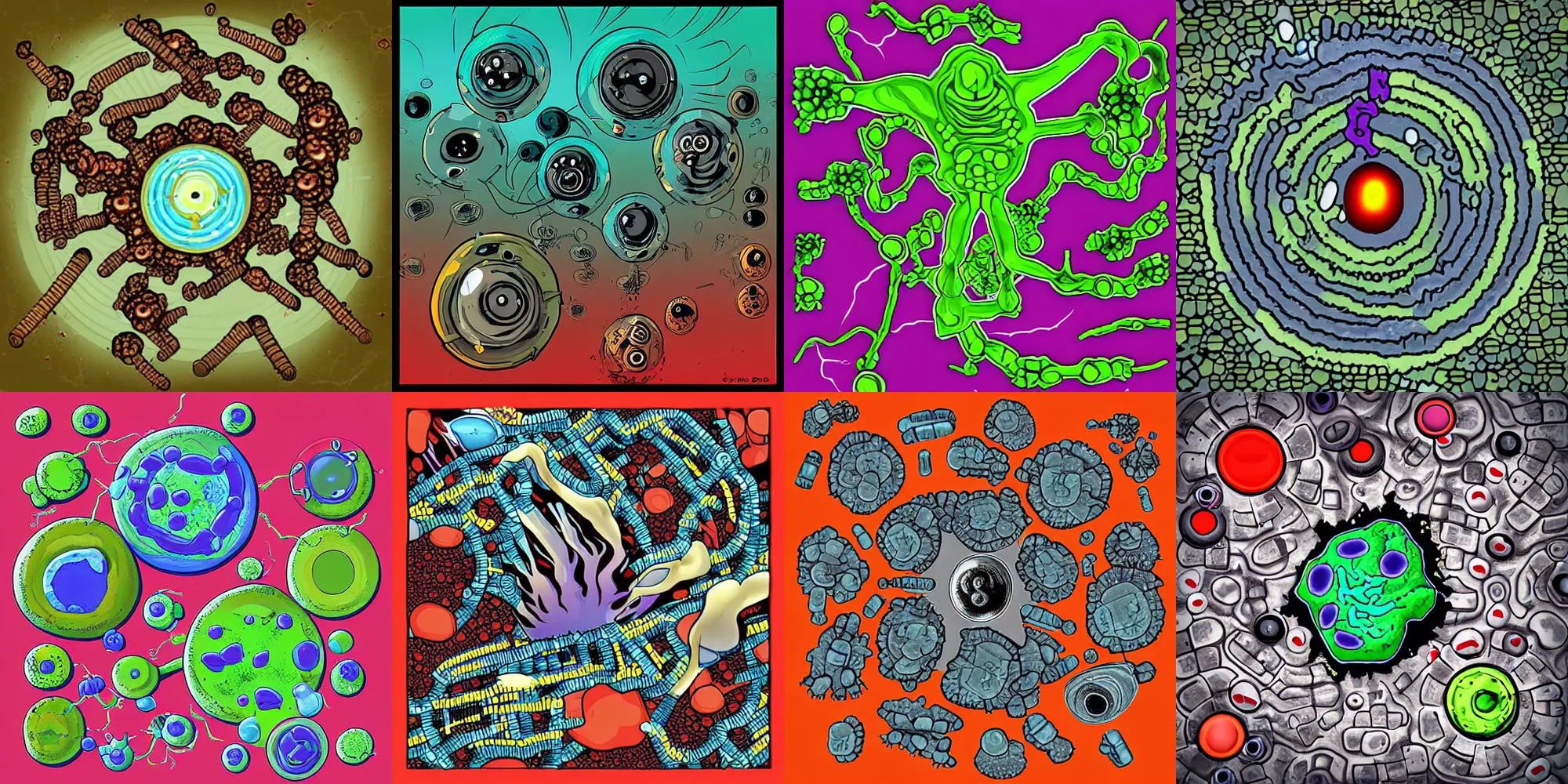  bacteria Biohazard Battlefield Digital Art In The Stable Diffusion 