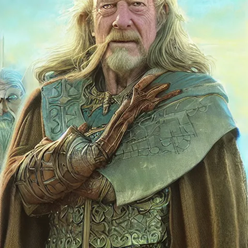 Image similar to old wise king Theoden of Rohan by Mark Brooks, Donato Giancola, Victor Nizovtsev, Scarlett Hooft, Graafland, Chris Moore