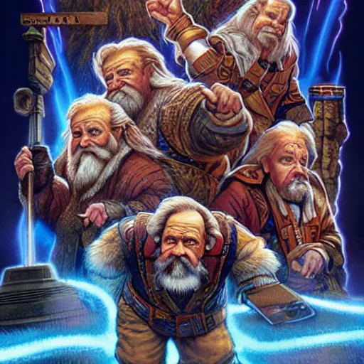 Prompt: “dwarves back to the future, cinematic poster by Mark Brooks, Donato Giancola, Victor Nizovtsev, Scarlett Hooft, Graafland, Chris Moore”