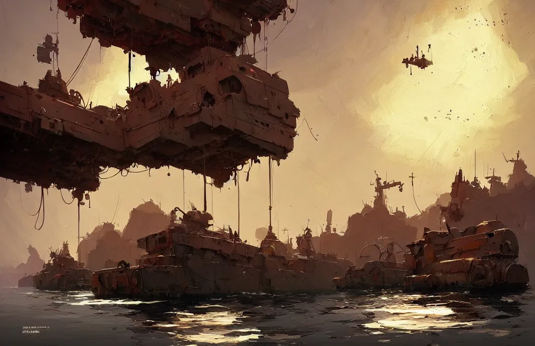 Image similar to ian mcque style floating boats, detailed painting, epic lighting, by ian mcque, ian mcque, and ian mcque