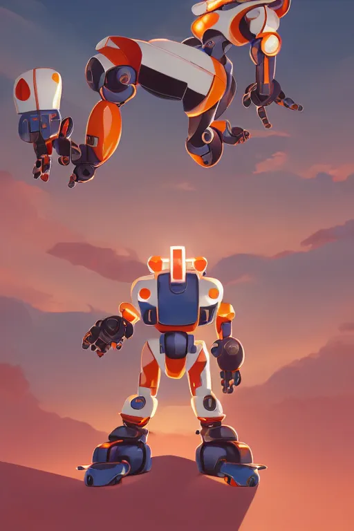 Image similar to metabots medabots medarotto medarot robot minimalist comics, behance hd by jesper ejsing, by rhads, makoto shinkai and lois van baarle, ilya kuvshinov, rossdraws global illumination ray tracing hdr radiating a glowing aura