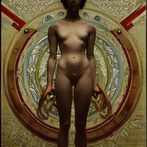 Prompt: humanoid robot from ex machina, by william bouguereau and alphonse mucha, intricate, elegant, symmetry