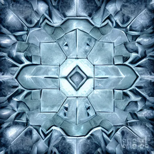 Image similar to hand painted ice dungeon texture with perfect details, symmetry, digital art