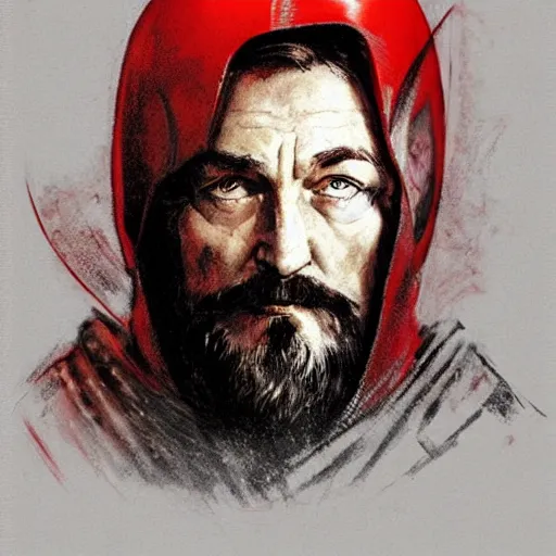 Image similar to felix dzerzhinsky as holy red knight protector of mother russia, colourised, face portrait, epic, military art, fantasy, dieselpunk, hd shot, digital portrait, beautiful, artstation, comic style, by artgerm, guy denning, jakub rozalski, magali villeneuve and charlie bowater