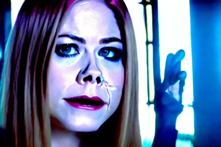 Prompt: a film still of Avril Lavigne in catwoman, high quality