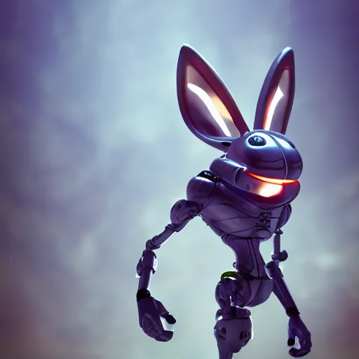 Image similar to Cyborg bugs bunny, octane render, 4k, HD, high detailed, trending on artstation,