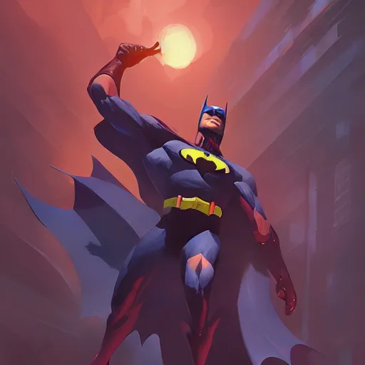 Image similar to hero world batman, behance hd by jesper ejsing, by rhads, makoto shinkai and lois van baarle, ilya kuvshinov, rossdraws global illumination