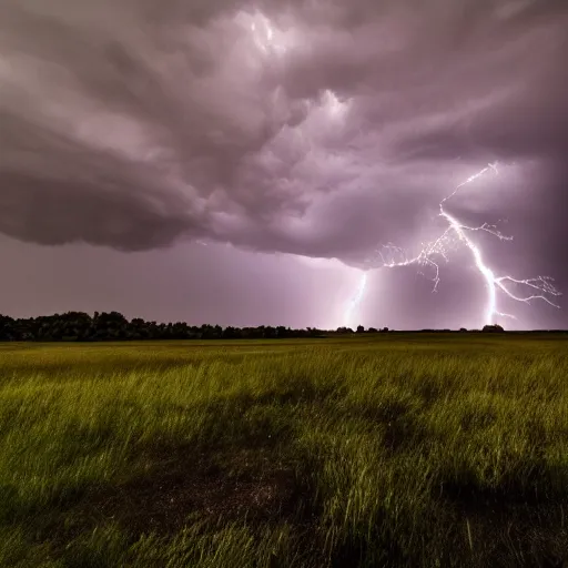 Image similar to storm clouds lightning dramatic evocative night dense tornado 4k