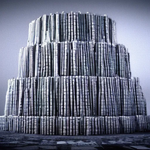 Prompt: a throne made of stacks of dollar, octane render, highly detailed, unreal engine 5, 4 k