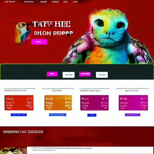 Image similar to petshop ecommerce website sketch, menu bar on top and on the left side, mate colours