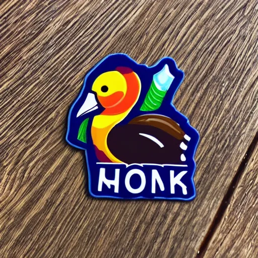 Image similar to honk honk am goose sticker