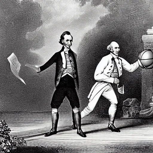 george washington and abraham lincoln playing | Stable Diffusion | OpenArt