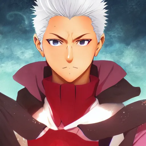 Image similar to portrait of emiya, anime fantasy illustration by tomoyuki yamasaki, kyoto studio, madhouse, ufotable, comixwave films, trending on artstation