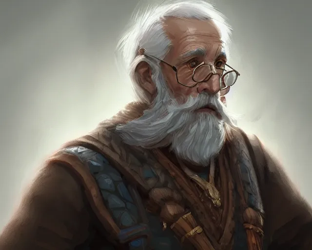 Image similar to old man, deep focus, d & d, fantasy, intricate, elegant, highly detailed, digital painting, artstation, concept art, matte, sharp focus, illustration, hearthstone,