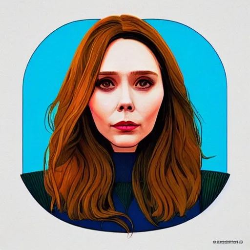 Prompt: “ elizabeth olsen retro minimalist portrait by jean giraud, moebius starwatcher comic, sharp, smooth face, 8 k ”