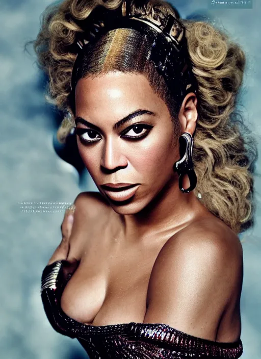 beyonce styled by nick knight, posing, style, vogue | Stable Diffusion ...