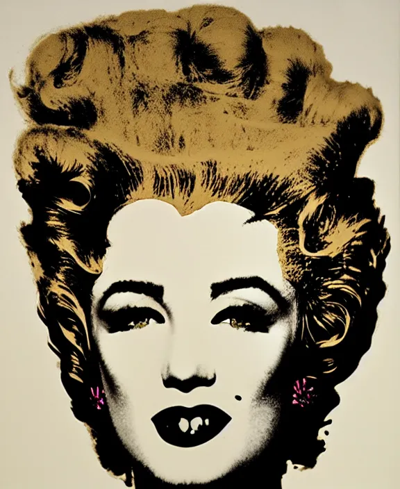 Image similar to medusa by andy warhol