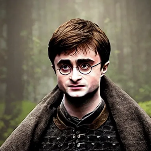 Image similar to daniel radcliffe as harry potter in game of thrones