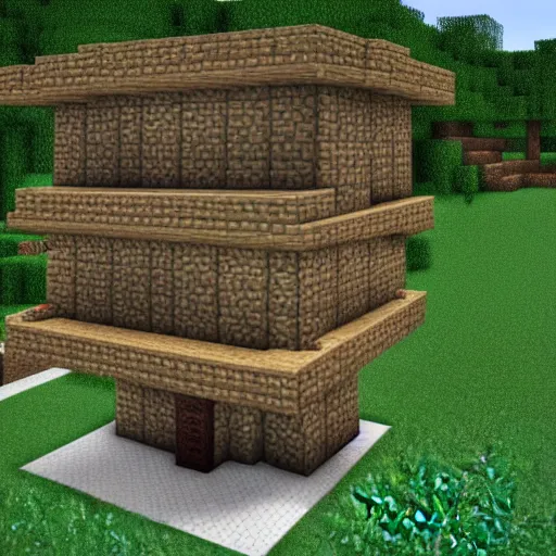 Prompt: ' i just finished building my minecraft house!!!'screenshot, 4 k quality