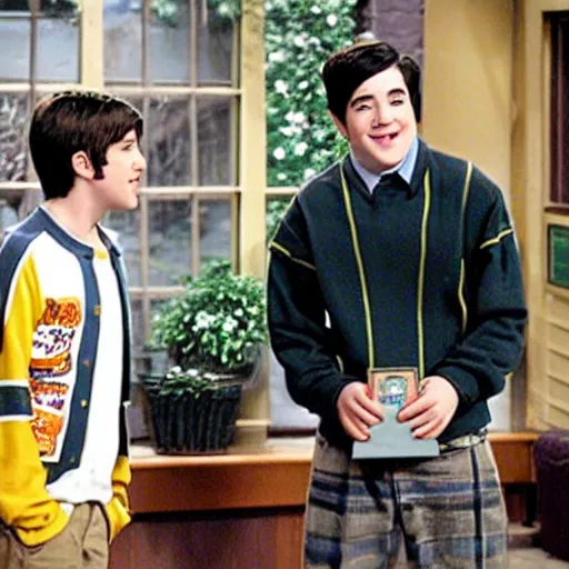 Image similar to a award winning photo film still of drake and josh ( 2 0 0 4 )