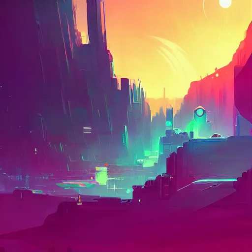 Image similar to star wars concept art, scenic environment, cyberpunk style, artwork by anton fadeev