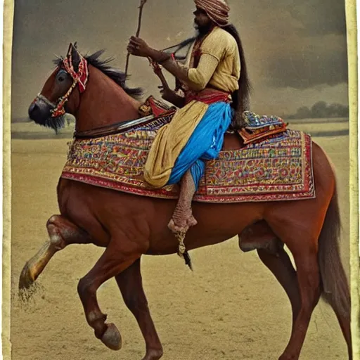 Image similar to still film of vedic aryans on their horses, 8 k, intricate