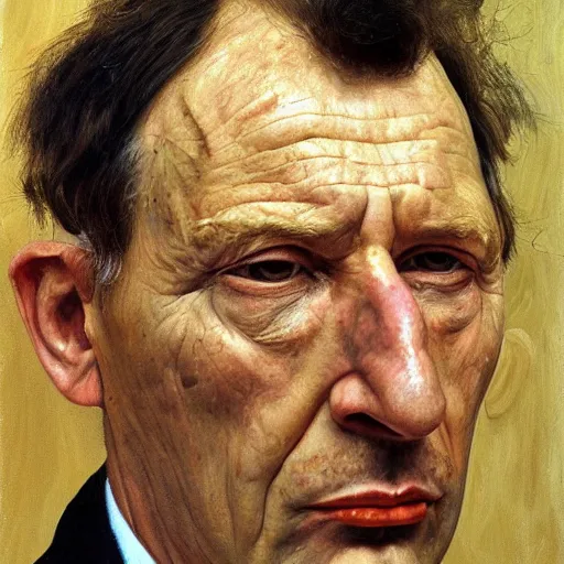 Prompt: high quality high detail painting by lucian freud, hd, myazaki portrait