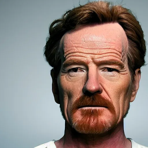 Image similar to Mugshot Portrait of Bryan Cranston dressed as Hal Wilkerson, real life, hyperrealistic, ultra realistic, realistic, highly detailed, epic, HD quality, 8k resolution, body and headshot, film still, front facing, front view, headshot and bodyshot, detailed face, very detailed face