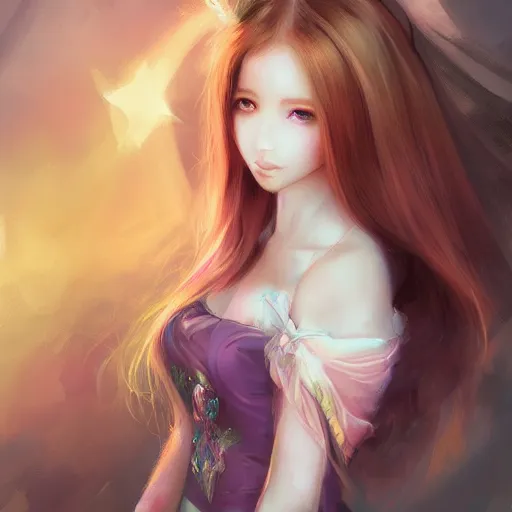 Image similar to princess by wlop