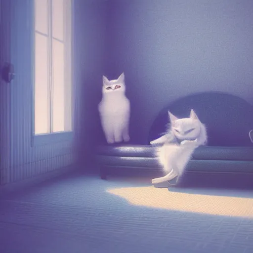 Image similar to cat sitting on sofa by Mike Winkelmann