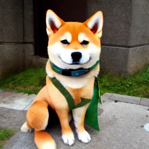 Image similar to shiba inu as a league of legends character