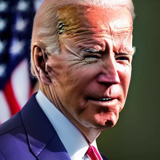 Image similar to joe biden extremely strong on steroids, realism, 4 k, award winning photograph