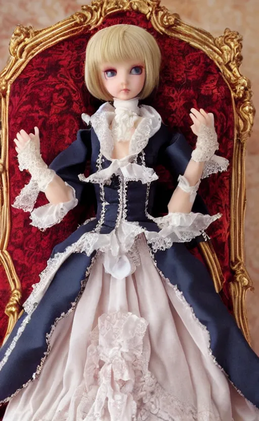 Image similar to dollfie in baroque dress