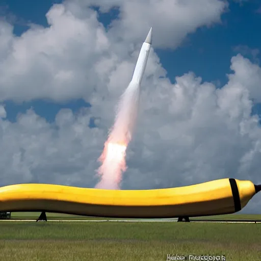 Image similar to a banana rocket on launch padat nasa's kennedy space center ( ksc ) in florida