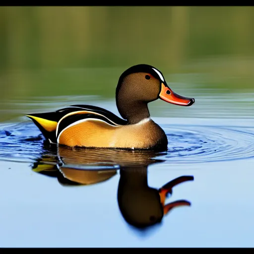 Image similar to a crowned duck