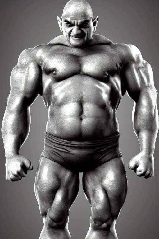 Prompt: muscular wario, wario bodybuilder, photorealistic, highly detailed,