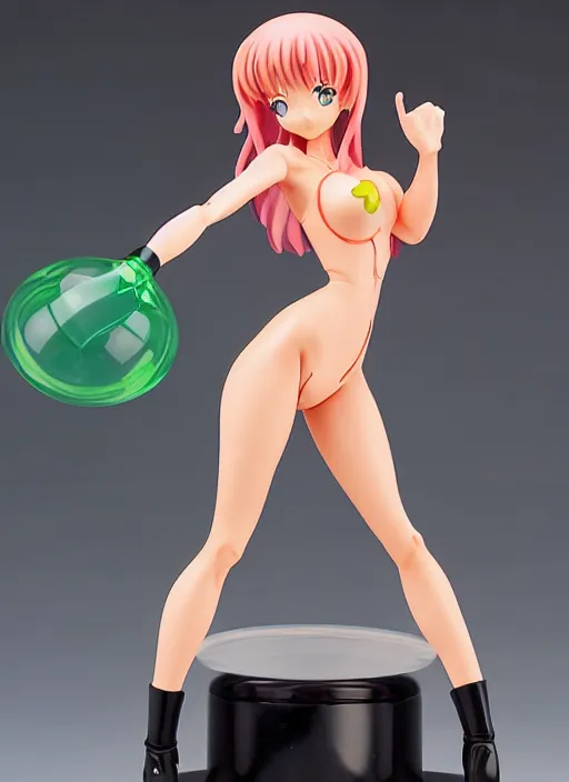 Prompt: an anime model kit of uranium glass as a girl, anime PVC Figure, garage kit, designed by Hajime Sorayama, Don Bluth, Frank Cho, rumiko takahashi