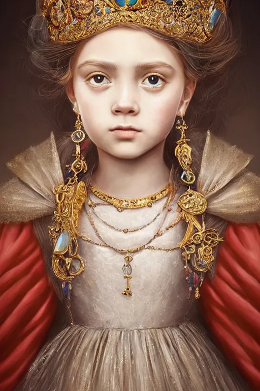 Image similar to beautiful very detailed portrait of a young princess with lots of jewelry in the face, full body, in the background there is a minimalistic palace, digital art , dramatic cinematic lighting rendered by octane, 8k, detailed, intricate, clean and textures, trending on artstation, treanding on deviantart, trending on cgsociety, pinterest, by Lauren Brevner + yasutomo oka