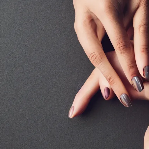 Image similar to super detailed studio photo of golden ring on female finger on female hand, macro