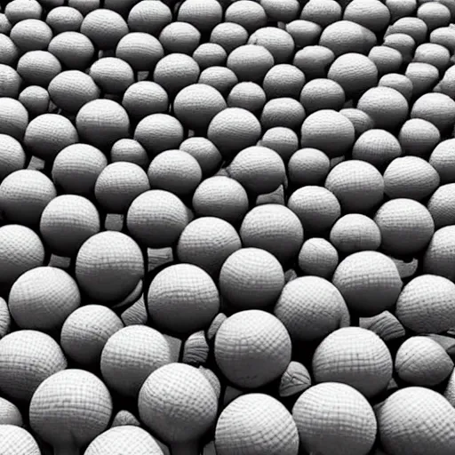 Image similar to ocean tidal wave composed of baseballs, realistic, 4k