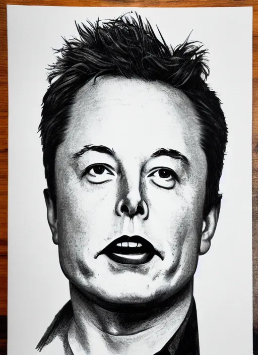 Prompt: portrait of elon musk made of brocoli