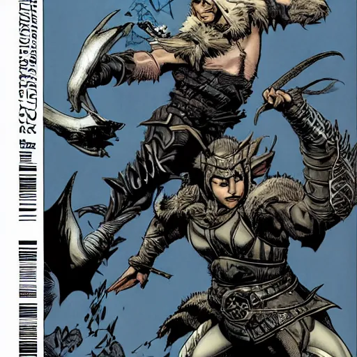 Image similar to skyrim comic book by Humberto Ramos and Mark Robinson